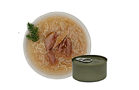 鸡丝+金枪鱼汤罐